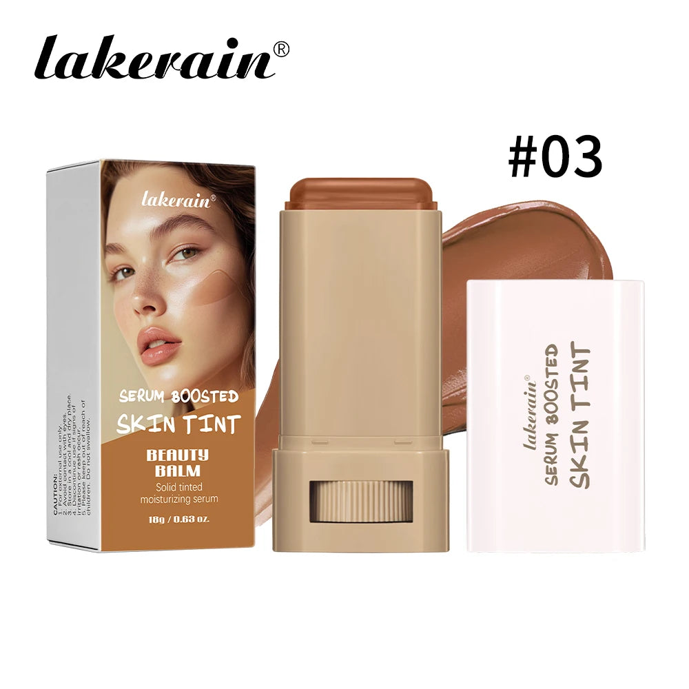 Eraser Foundation Stick Stick Serum Boosted Skin Tint Foundation Stick Smooth Plumper Hight Coverage Travel Flawless Foundation