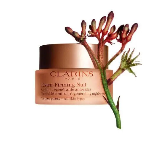 Clarins Extra Firming Nuit Wrinkle Control, Regenerating Night Silky Cream 50ml, for All Skin Types, Original SkinCares
