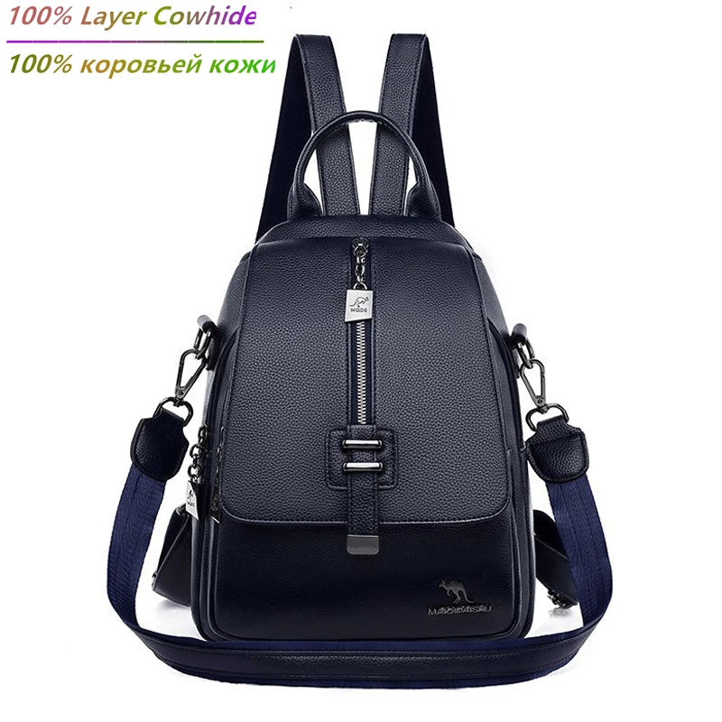 Women Backpack Designer high quality Leather Women Bag Fashion School Bags Multifunction Large Capacity Travel Backpacks mochila