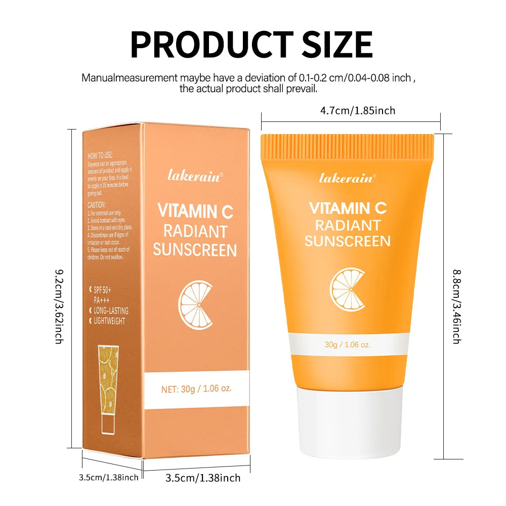 Multi Skin Care Lotion SPF 30 Vitamin C Hydrating Moisturizer Brighten Skin Protects From UV Rays Nourishing Formula