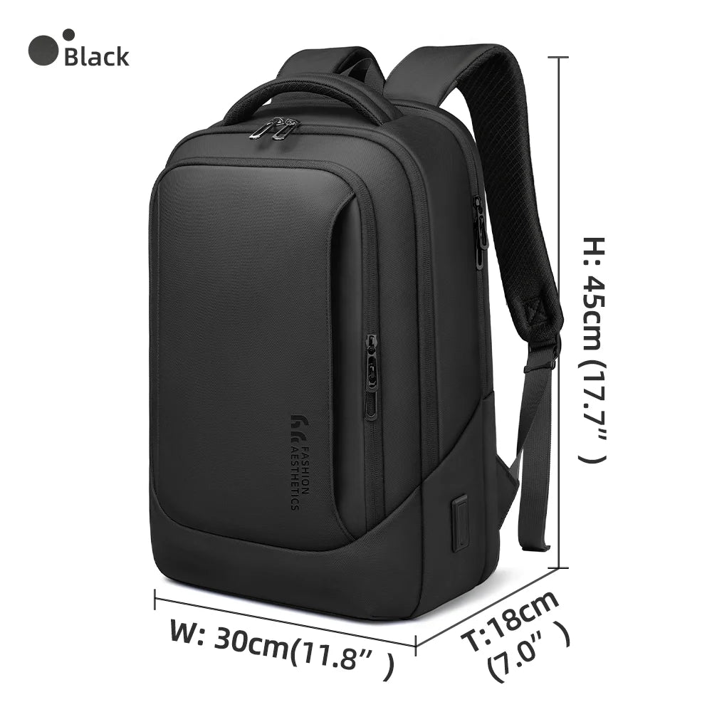 HK Business Backpack Multifunctional Men's 15.6" Laptop Bag Large Capacity Travel Backpacks Waterproof School Bags Work Rucksack