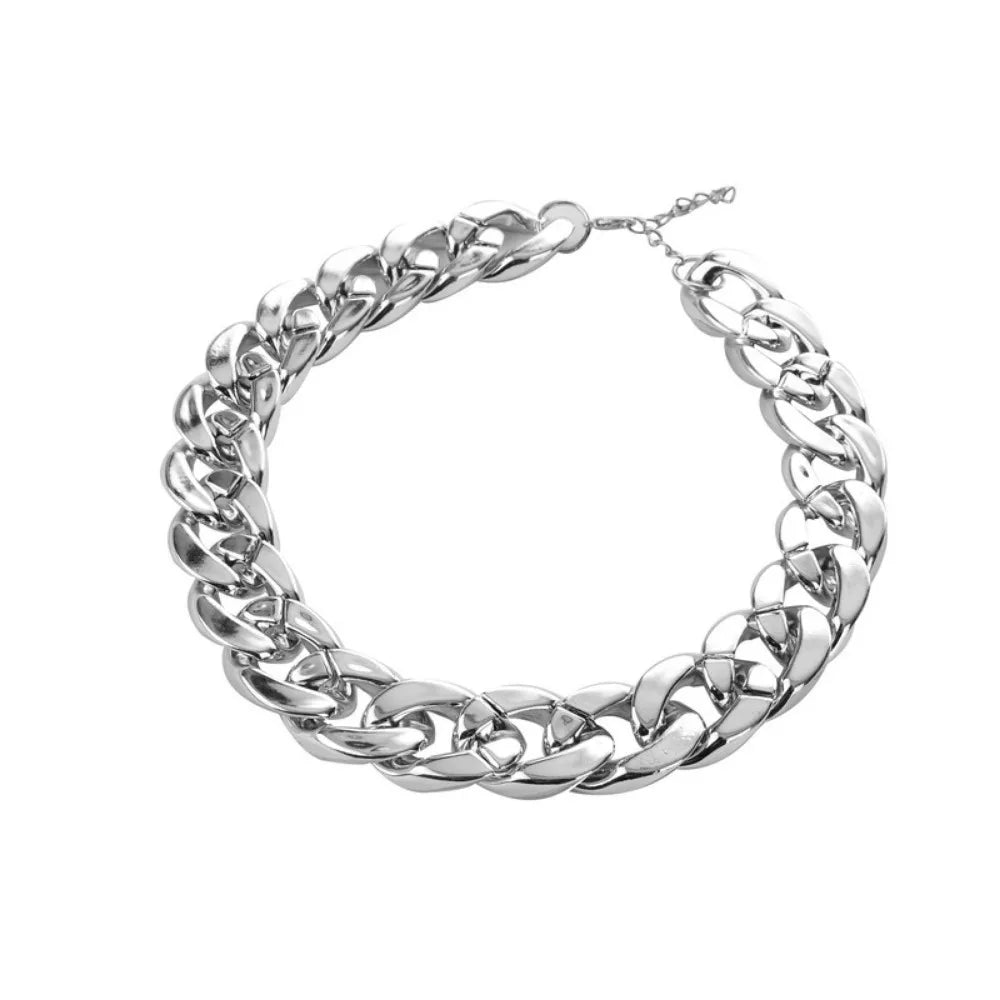 New Simple Niche Female Fashion Hip-hop Short Necklace Street Punk Rock Thick Chain Personalized Necklace Female AccessoriesGift