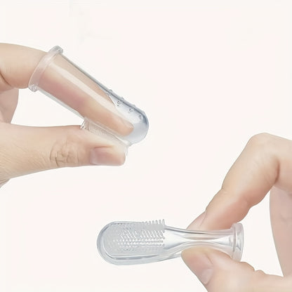 5-Piece Silicone Finger Toothbrushes For Dogs & Cats - Gentle Nylon Bristles, Eco-Friendly Pet Dental Care