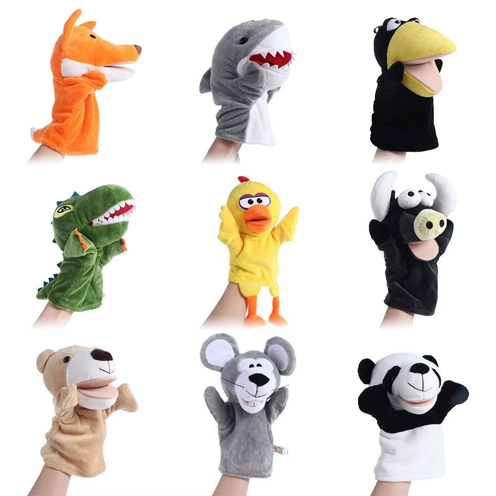 Toys Kids Toy Stuffed Animals Stuffed Toys Bear Shark Stuffed Toys Finger Puppet Plushed Doll Animal Puppet Hand Finger Puppet