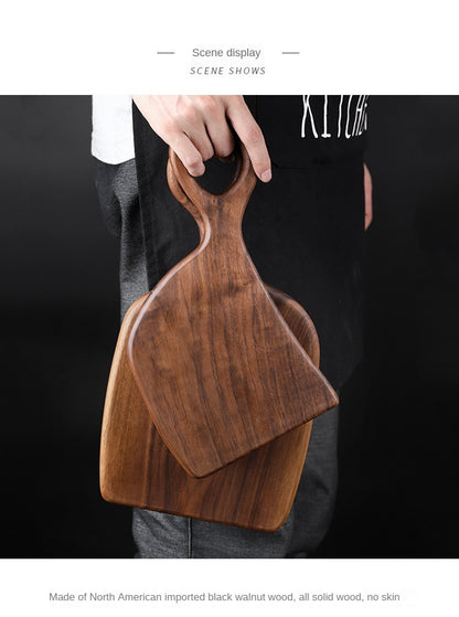 Set of 2 Walnut Wood Cutting Boards - Premium Handcrafted Kitchen Chopping Boards for Food Prep, Eco-Friendly, Food-Safe Log Material, Ideal for Couples & Home Chefs