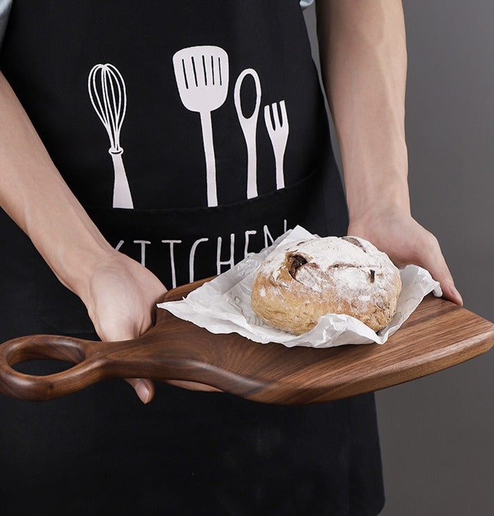 Set of 2 Walnut Wood Cutting Boards - Premium Handcrafted Kitchen Chopping Boards for Food Prep, Eco-Friendly, Food-Safe Log Material, Ideal for Couples & Home Chefs