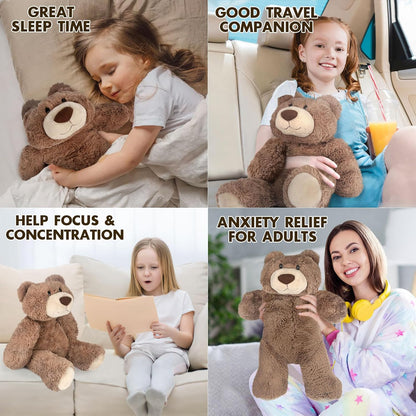 1.5Kg Weighted Teddy Bear for Anxiety, Anxiety Relief for Adults, Weighted Plush