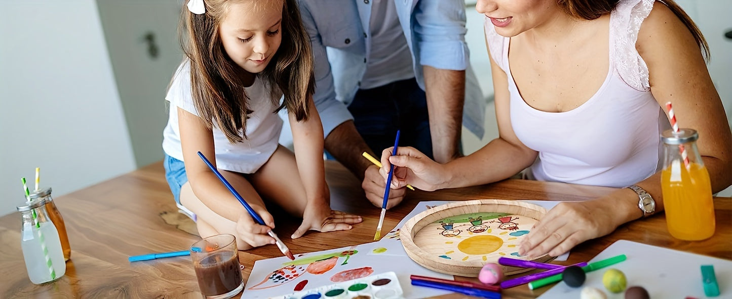 Rustic Wooden Tray Centerpiece for Special Occasions - Ideal for Wedding, Bridal Shower, Birthday, Housewarming & Retirement Decorations - Versatile Manufactured Wood Platter for Christmas, Halloween, Easter, Hanukkah & Thank