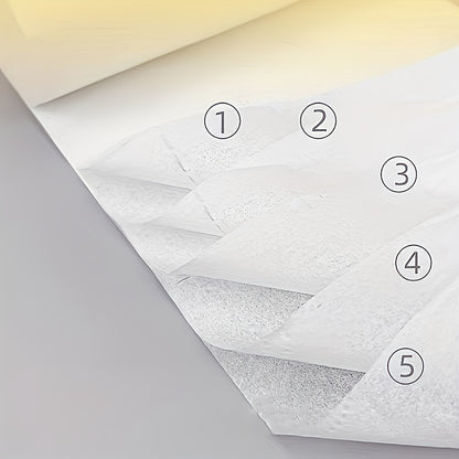 24 Pack Coreless Toilet Paper Rolls - 5-Ply Extra Strong Unscented Pure Wood Pulp Bath Tissue, Formaldehyde-Free, Eco-Friendly, Septic Safe for Household and Commercial Use