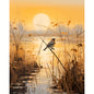 Diy Paint By Numbers Kit - Scenic Wetlands & Reeds | 19.7X15.7" Canvas | Eco-Friendly Acrylic Paints & Brushes Included (Frame Not Included)