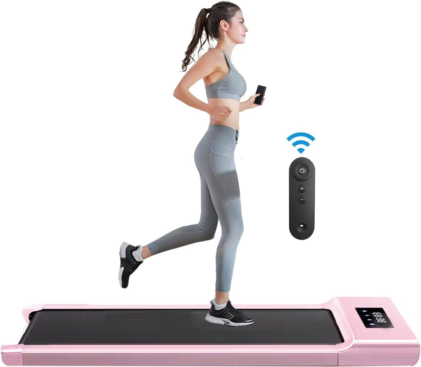 1-12Km/H Electric Walking Pad Treadmill Home under Desk Exercise Machine Fitness