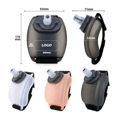 Portable Wrist Water Bottle for Outdoor Running Adjustable Cycling Sports Water Cup Mountain Climbing Marathon Fitness Hydration