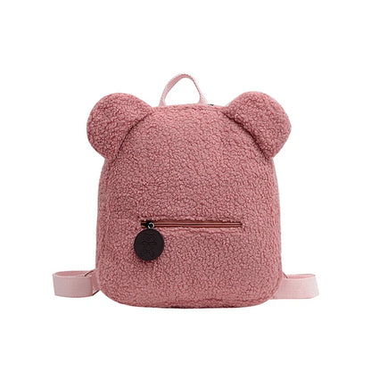 Custom Bear Backpacks Personalized Unique Name For Kids Travel Rucksacks Soft Shoulder Straps Cute Bear Shaped Shoulder Bags
