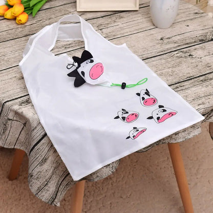 Eco Friendly Foldable Shopping Bag Cartoon Reusable Shoulder Bag Women's Portable Grocery Bags Storage Tote Bag Home Organizator