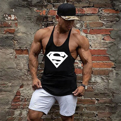 Men's Brand Bodybuilding  Fitness Gym Mens Tank Tops Shirt Clothing Muscle Sleeveless Singlets Fashion Workout Sports Vest