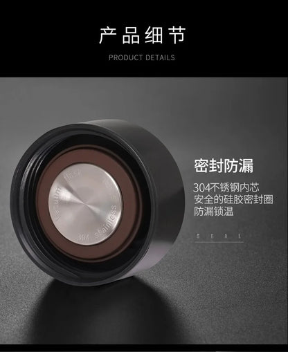 Vacuum Water Bottle Smart Display Temperature 500ML Safety 304 Stainless Steel Coffee Thermose Men Business Gift Customized Logo