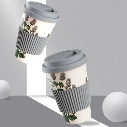 401-500ml Eco Friendly Bamboo Reusable Travel Cup For Outdoor Portable Mug Tea Coffee Cup Coffee Tea Water Juice Mug Flask Gift