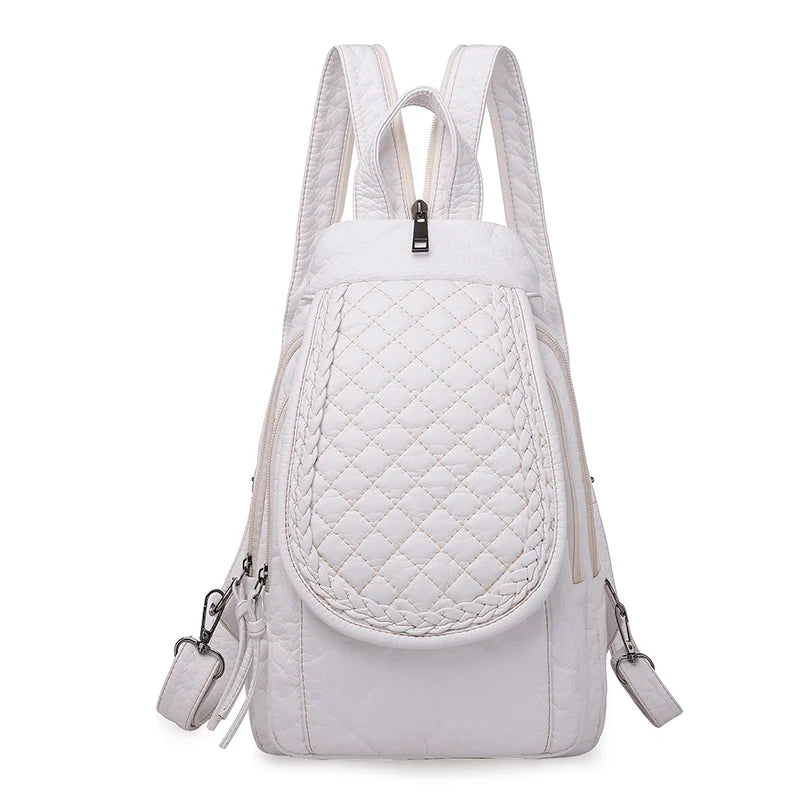 2024 New Women Backpack Designer Embroidered High Quality Leather Women Fashion Embroidery Bag Large Capacity Travel Backpacks