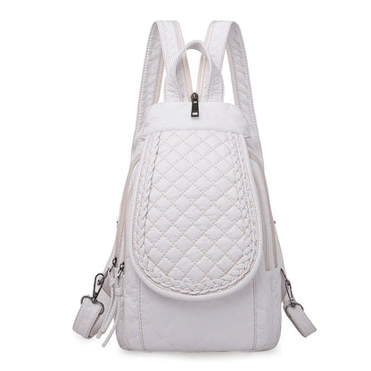 2024 New Women Backpack Designer Embroidered High Quality Leather Women Fashion Embroidery Bag Large Capacity Travel Backpacks