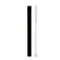 Eco-friendly Reusable Glass Wide straw Boba Drinking Straws Bubble Tea Straws for Smoothie Milkshakes Straws with Cleaning Brush