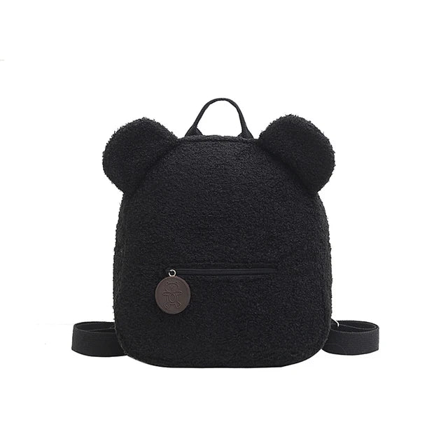 Custom Bear Backpacks Personalized Unique Name For Kids Travel Rucksacks Soft Shoulder Straps Cute Bear Shaped Shoulder Bags