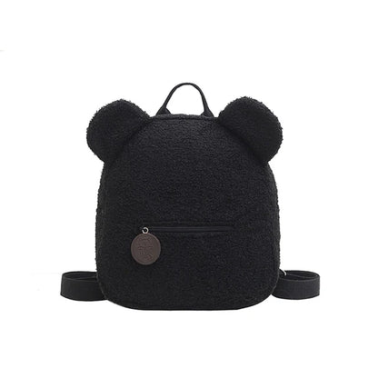 Custom Bear Backpacks Personalized Unique Name For Kids Travel Rucksacks Soft Shoulder Straps Cute Bear Shaped Shoulder Bags