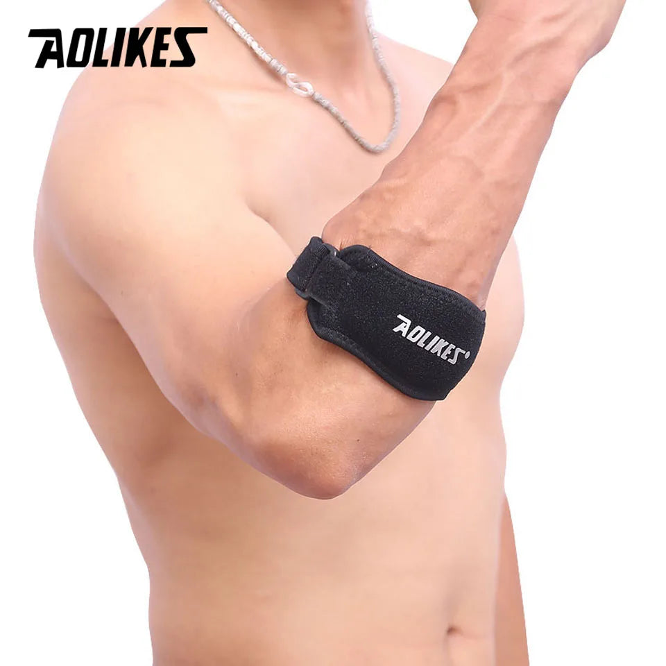 AOLIKES 1PCS Adjustable Basketball Badminton Tennis Golf Elbow Support Golfer's Strap Elbow Pads Lateral Pain Syndrome Brace