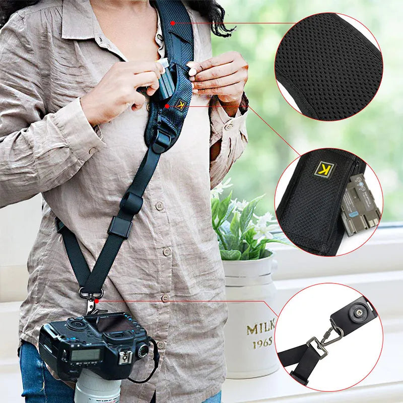 New Portable Shoulder Camera Strap for DSLR Digital SLR Camera Canon Nikon Sonys Quick Rapid camera accessories Neck Strap Belt