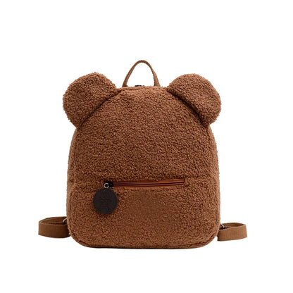 Custom Bear Backpacks Personalized Unique Name For Kids Travel Rucksacks Soft Shoulder Straps Cute Bear Shaped Shoulder Bags