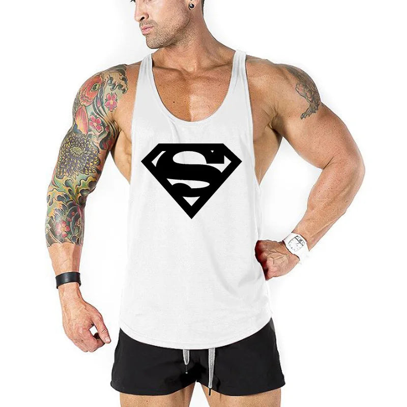 Men's Brand Bodybuilding  Fitness Gym Mens Tank Tops Shirt Clothing Muscle Sleeveless Singlets Fashion Workout Sports Vest
