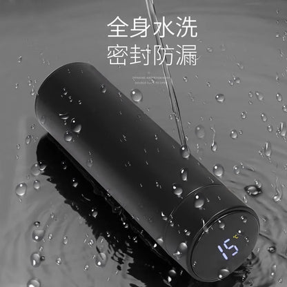 Vacuum Water Bottle Smart Display Temperature 500ML Safety 304 Stainless Steel Coffee Thermose Men Business Gift Customized Logo