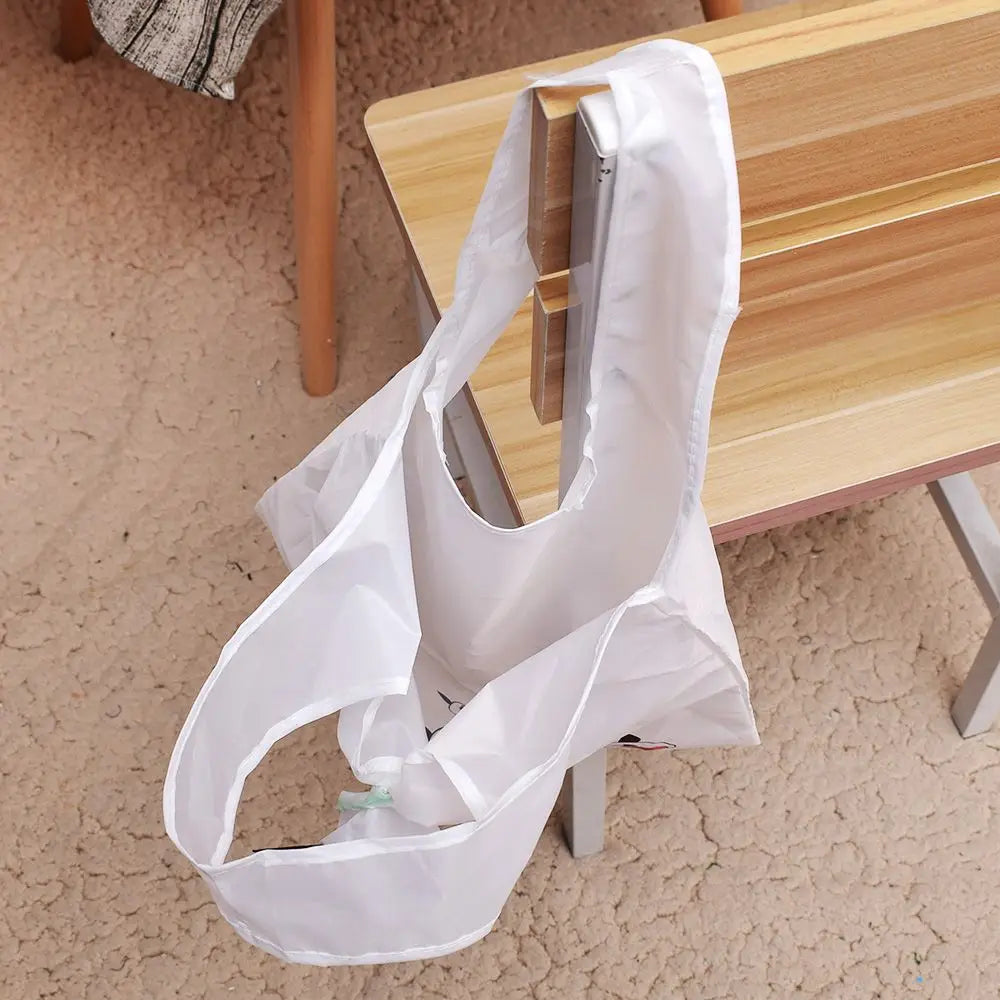 Eco Friendly Foldable Shopping Bag Cartoon Reusable Shoulder Bag Women's Portable Grocery Bags Storage Tote Bag Home Organizator