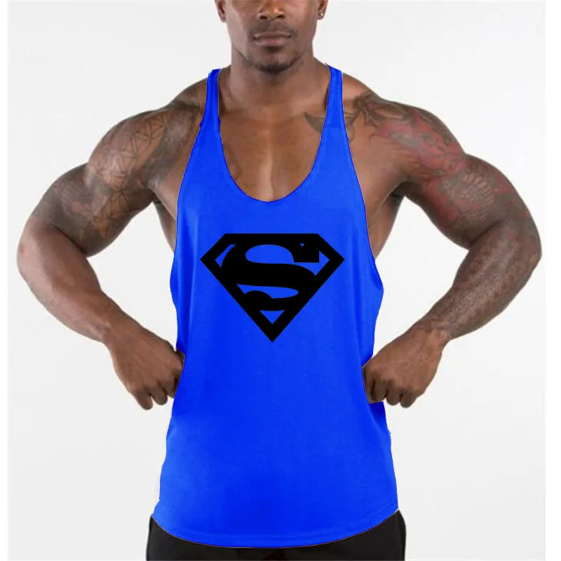 Men's Brand Bodybuilding  Fitness Gym Mens Tank Tops Shirt Clothing Muscle Sleeveless Singlets Fashion Workout Sports Vest