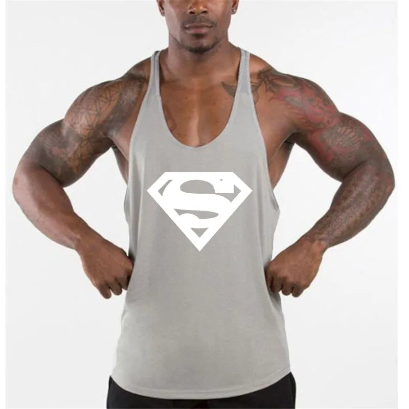 Men's Brand Bodybuilding  Fitness Gym Mens Tank Tops Shirt Clothing Muscle Sleeveless Singlets Fashion Workout Sports Vest