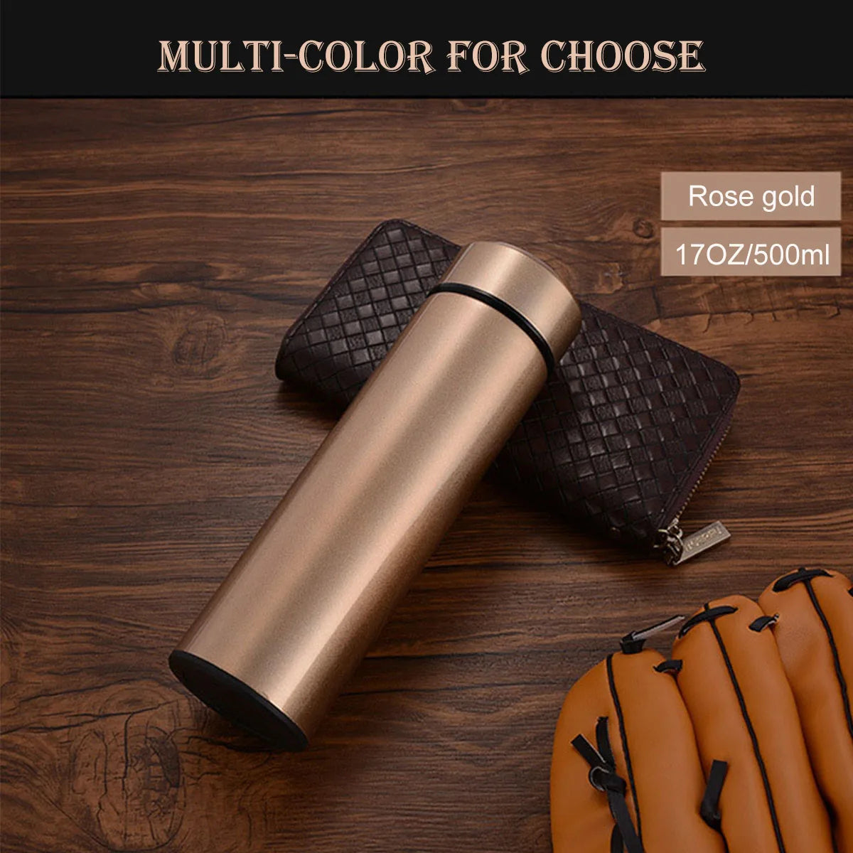 Custom Name Smart Digital Water Bottle Keeps Cold and Heat Thermal Bottle Stainless Steel Thermos for Baby Children Kids