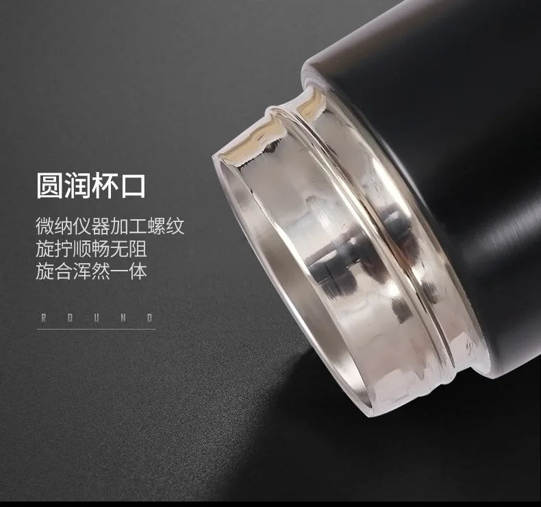 Vacuum Water Bottle Smart Display Temperature 500ML Safety 304 Stainless Steel Coffee Thermose Men Business Gift Customized Logo