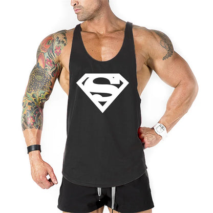 Men's Brand Bodybuilding  Fitness Gym Mens Tank Tops Shirt Clothing Muscle Sleeveless Singlets Fashion Workout Sports Vest