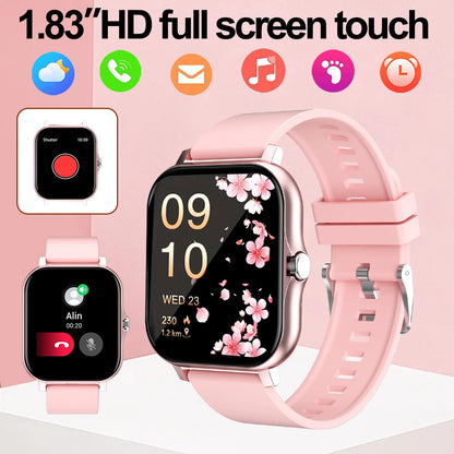 Smartwatch can answer and make calls, receive message reminders, multiple sports modes, compatible with Android and iPhone