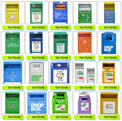 Eco-Friendly Clothing Bin Sustainable Textile Bin Clothing Reuse Container Charity Clothing Bin