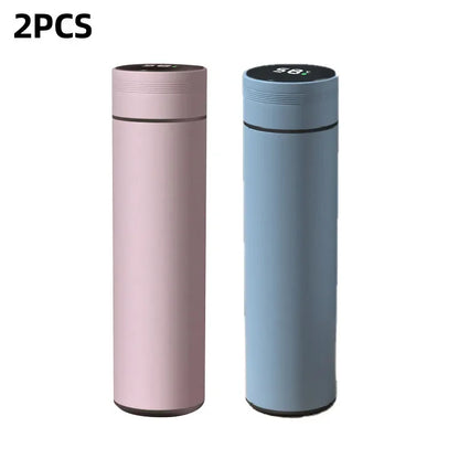 480ml Smart Water Bottle Thermal Custom Logo 304 Stainless Steel Led Water Bottle with Temperature Display Christmas Gift