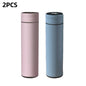 480ml Smart Water Bottle Thermal Custom Logo 304 Stainless Steel Led Water Bottle with Temperature Display Christmas Gift