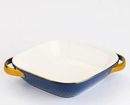 Baking Tray, Rectangle Oval, Ceramic Glaze, Baking Pan, Barbecue Salad Plate, Oven Kitchen Ware
