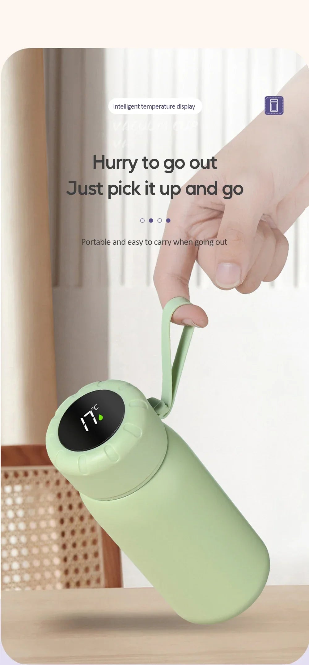 Smart Thermos Mug 316 Stainless Steel Thermos Bottle Vacuum Flasks For Girls Travel Thermal Water Bottle Tumbler Thermocup