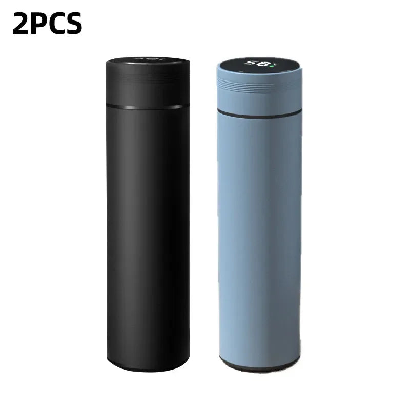 480ml Smart Water Bottle Thermal Custom Logo 304 Stainless Steel Led Water Bottle with Temperature Display Christmas Gift