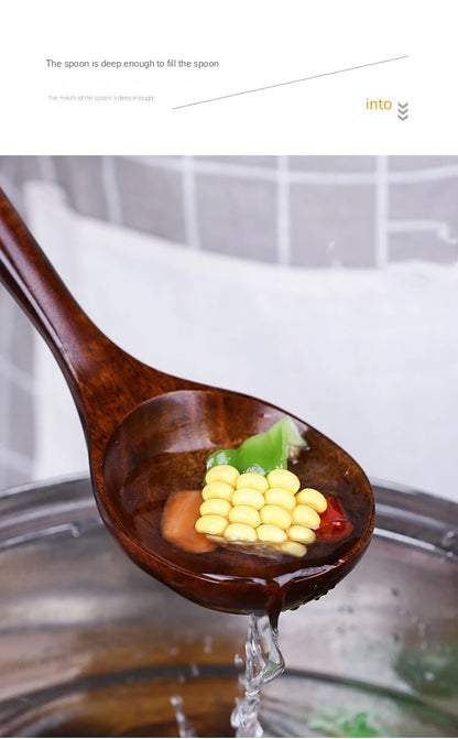 Solid Wood Cooking Tool Set Eco-friendly Teak Spatula Rice Scoop Environmental Protection Tableware Household ковшик кухонный