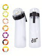1pc Air Water Bottle With 1pc Random Flavor Pods Portable Transparent With Straw Leak Proof Suitable for Outdoor Sports