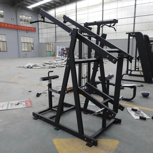 Gym Fitness Equipment for Commercial Use  Body Building Strength Training Plated Loaded Lat Pulldown Machine