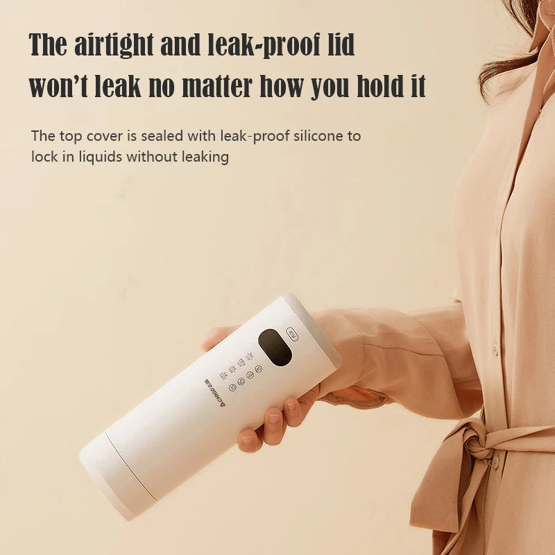 400ml Portable Smart Water Bottle Stainless Steel Thermos Temperature Display Leakproof Vacuum Flasks Coffee Cup Milk Mug