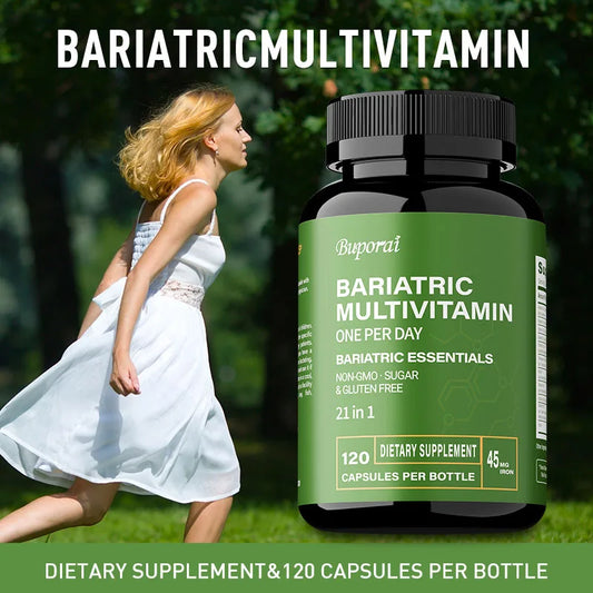 Bariatric Multivitamin Supplement - Contains 21 Vitamins and Minerals To Promote Overall Health and Maintain Energy Levels