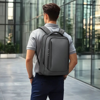 HK Business Backpack Multifunctional Men's 15.6" Laptop Bag Large Capacity Travel Backpacks Waterproof School Bags Work Rucksack